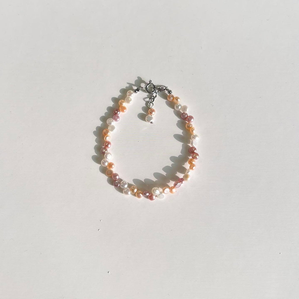 Baroque mini candy-colored sole-strung necklace