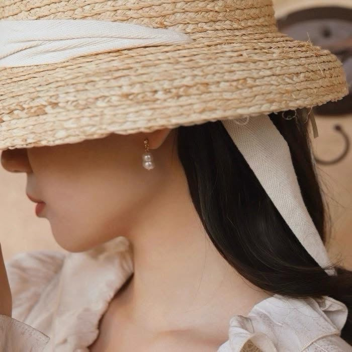 Baroque Gourd Pearl Earrings